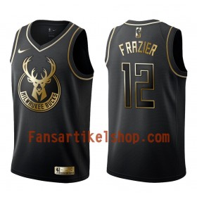 NBA Milwaukee Bucks Trikot Tim Frazier 12 Nike Schwarz Golden Edition Swingman - Herren